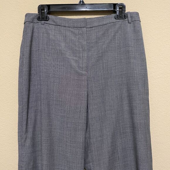 Ann Taylor Audrey Italian Wool Trouser Pants Womens Size 8 Lined Wide Leg Career - Picture 4 of 7